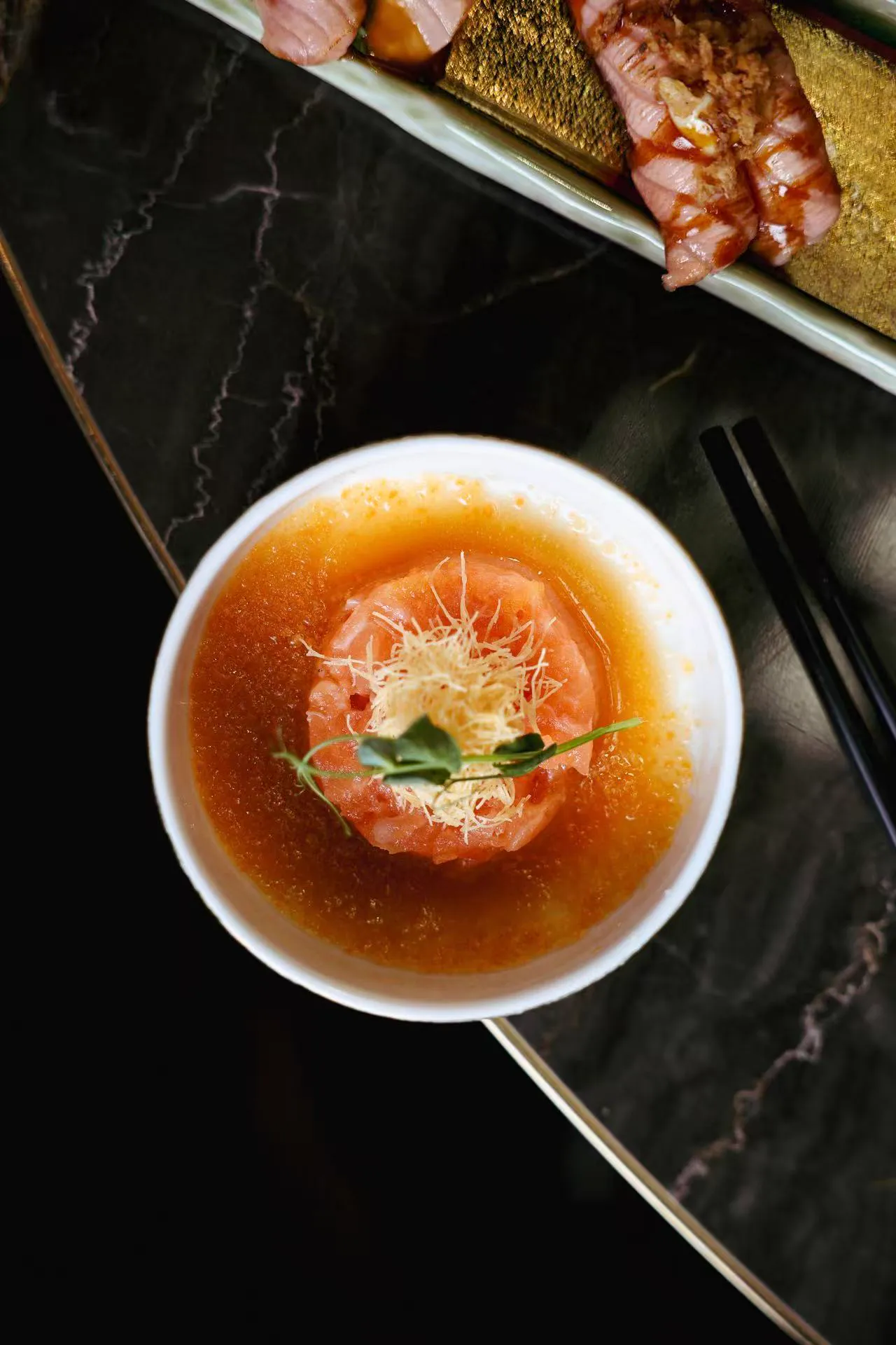 Bouillon au saumon